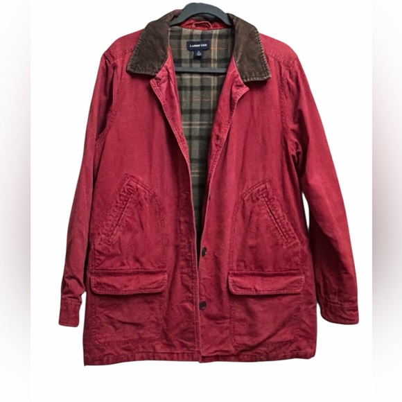 Lands' End Jackets & Blazers - Lands End vintage red chore jacket